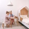 White-kids-house-bed