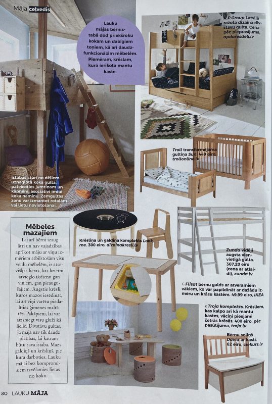 Rume kids furniture at journal Lauku maja